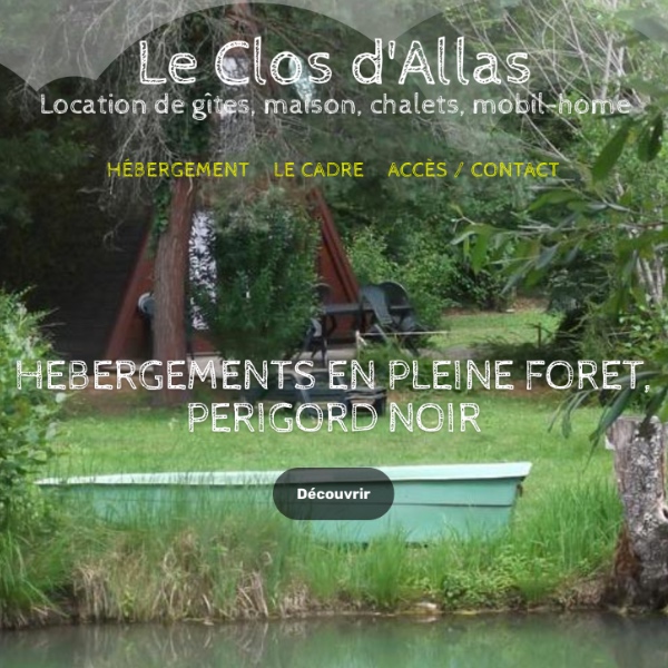 Création Site Internet Sarlat Le Clos d'Allas