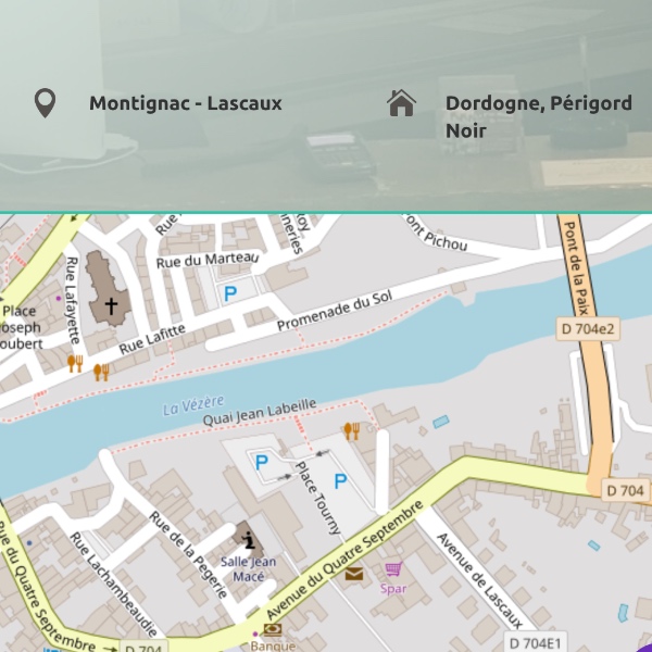 Conception site internet hôtel Montignac