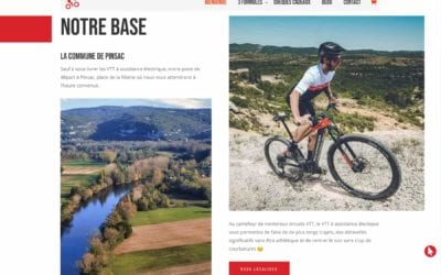 Site Internet pour les activités touristiques