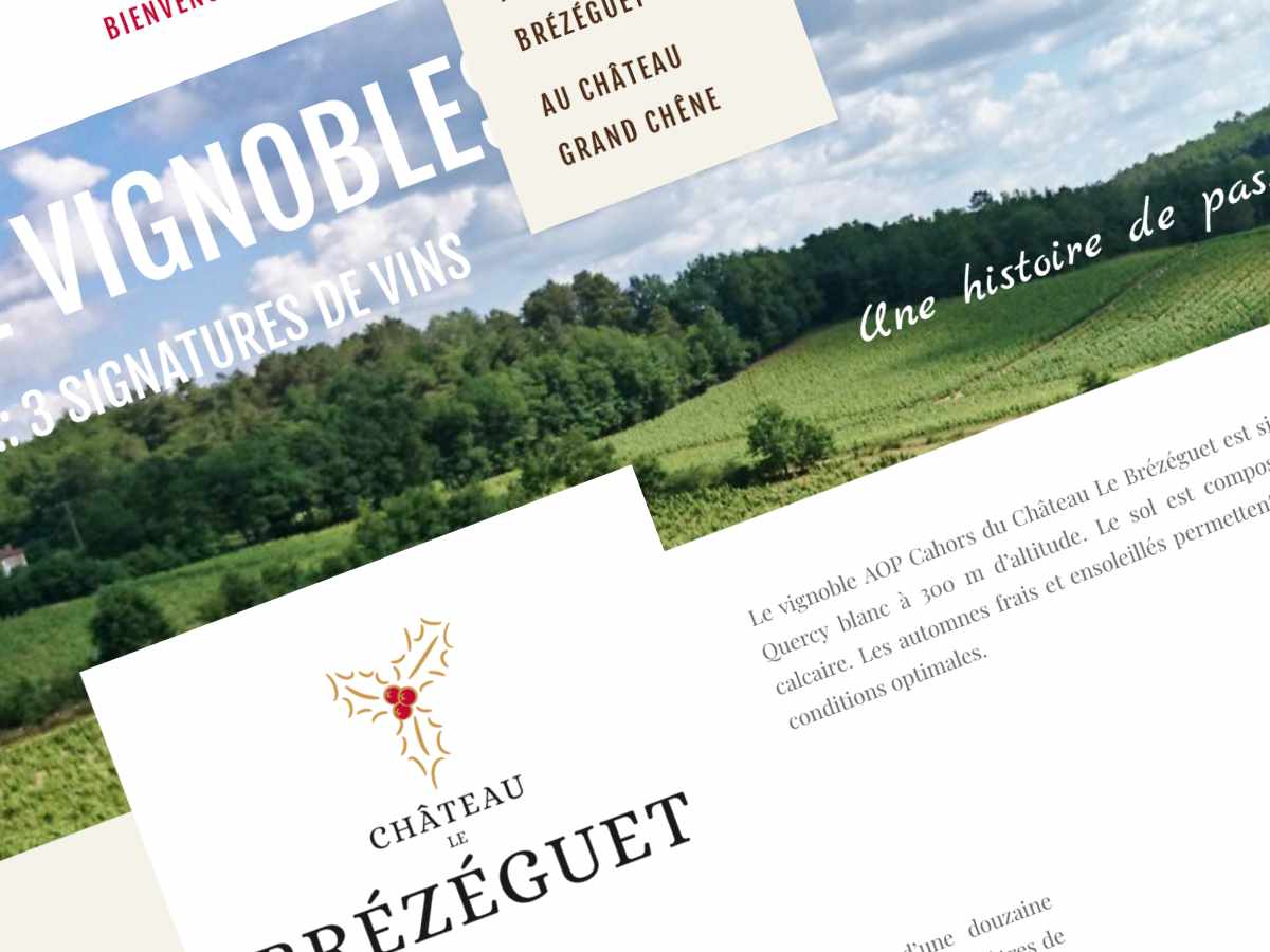 Site Internet Château Le Brézéguet