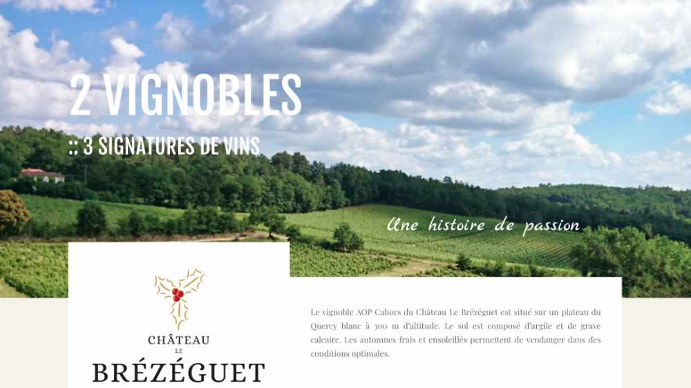 Site Internet pour les viticulteurs